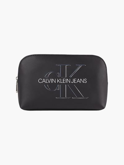 Calvin Klein Táskák & Kiegészítők HU136188 | Calvin Klein Faux Bőr Női Sminktáska Fekete
